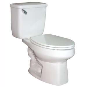   Ecoflush Close Coupled Two Piece Toilet with 12 Inch Rough In, White
