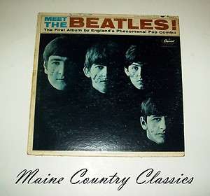 1964 Record Album MEET THE BEATLES LP RIAA 2 Mono Capitol T 2047 No 