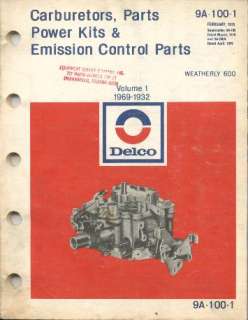  page copy of the original General Motors Delco Rochester Carb Parts 
