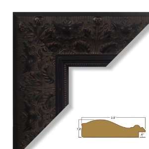 Black 3.4 Wide Complete Custom Real Wood Picture Frame / Poster Frame 