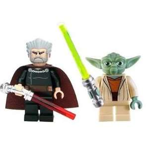  Yoda & Count Dooku (Clone Wars)   LEGO Star Wars Figures 