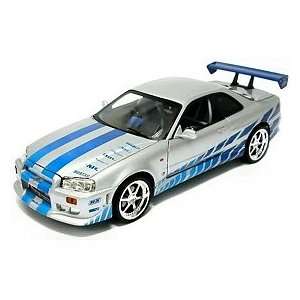    Ertl 1/18 Nissan R34 Skyline Fast And Furious Toys & Games