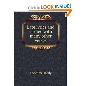  Late lyrics and earlier, with many other verses Thomas 