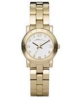 Marc by Marc Jacobs Watch, Womens Mini Amy Gold Tone Stainless Steel 