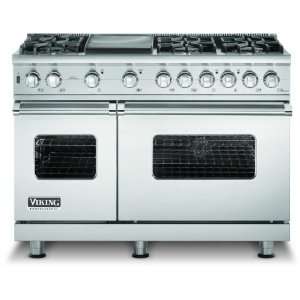   Series Propane Gas Range With 6 Burners And Griddle   Stainless Steel