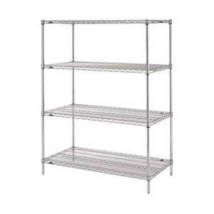    InterMetro Commercial Shelf   24 x 60 Chrome Furniture & Decor