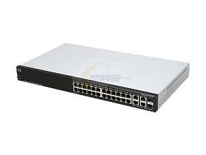   Switch 10/100/1000Mbps 24 x RJ45 + 2 x SFP 8K MAC Address Table