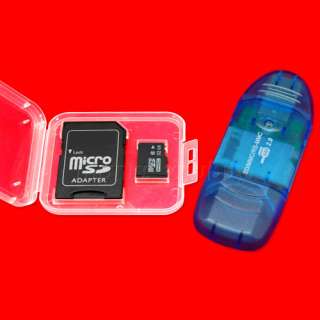   MICRO SD MicroSD SDHC TF MEMORY CARD 32G+CASE+ ADAPTER+READER  