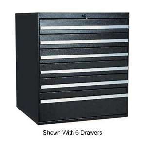   Drawer Cabinet 1  3 3  6 Drawers, Key Lock, Black 