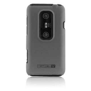   Grey Naztech Vertex Skin Case for Sprint HTC EVO 3D, Screen Protector