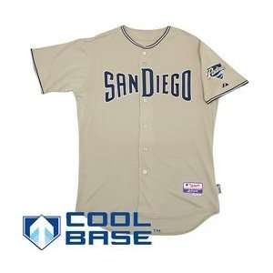  Padres Authentic Road Cool Base Jersey   Khaki 48