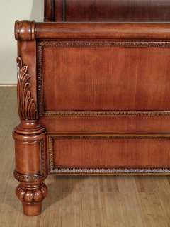   Solid Mahogany French King Sleigh Bedroom Suite MBWR26S5PC EK  