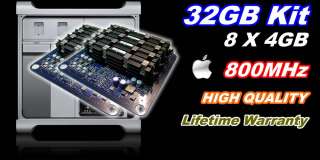 32GB (8X4GB) DDR2 800MHz ECC FB DIMM Apple Mac Pro 3.2G 0846923001607 