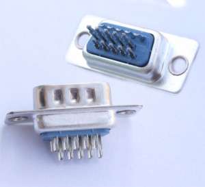 5PC PC D Sub 15 PIN Female Sockets Solder Connector DIY  
