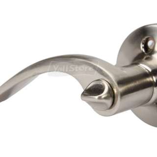 Fashion Privacy Satin Nickel Lever Door Knob Lock handle knobs  