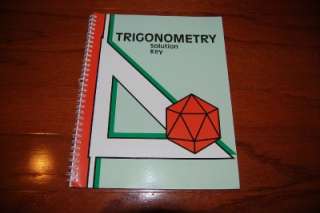 Abeka 12th Grade Trigonometry with Tables 6 Book Lot  