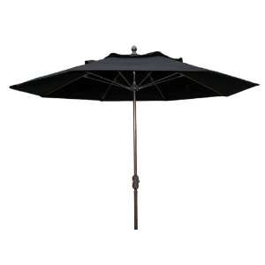   7MCRCO BLK 7.5 foot Market Umbrella, Black Patio, Lawn & Garden