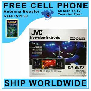 JVC KD AVX2 3.5 IN DASH MONITOR DVD/CD/ PLAYER 606523104517  