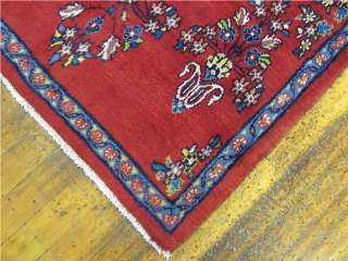   Wool 3 8 x 9 4 Runner Hamedan Persian Area Rug Carpet Sale  