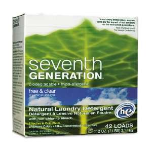 Seventh Generation   Free & Clear Natural Powdered Laundry Detergent 