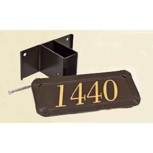   Series Standard Post Address Plaque Black plaque