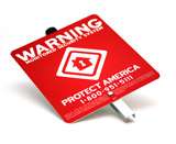Protect America Home Security Yard Sign