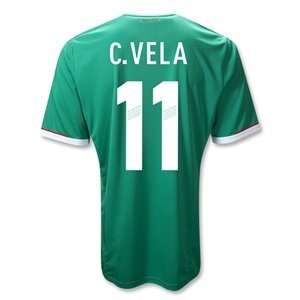  adidas Mexico 11/12 C. VELA Home Soccer Jersey Sports 