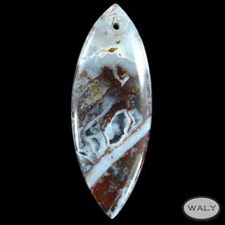 Druzy blue African Opal Pendant bead X047111  