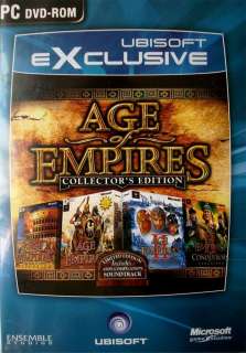 AGE OF EMPIRES Collectors Ltd Edition PC DVD GAME new  