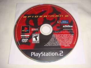 Spider Man 2 II   PS2 Sony Playstation 2 game Disc Only Spiderman Teen 