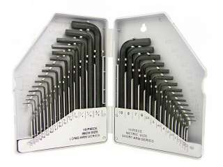 New 30 pc Hex Key Set SAE and MM Allen Wrench Bits  