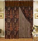 Safari Brown Fur Curtain Set