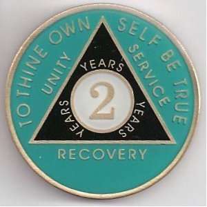   Anniversary Recovery Medallion / Coin / Chip   Ocean 