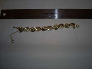 Vintage Coro Goldtone Plated Faux Pearl Bracelet  