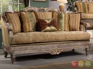 Formal Luxury Sofa & Love Seat Traditional Antique Style Living Room 