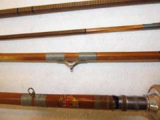 VINTAGE Bamboo Fly Rod Spinning Combo, Appears unused, Stunning 