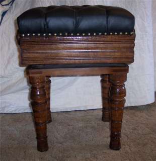 Quartersawn Oak Piano Bench/Organ Stool  