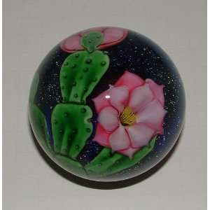  Vintage Cactus Flower Paperweight 