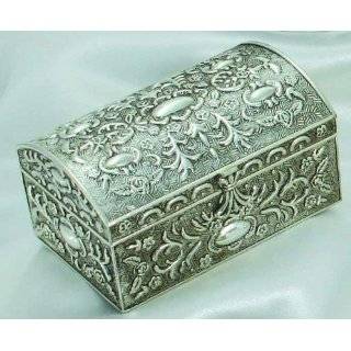    Silver Plated Dieu Et Mon Droit Jewelry Box Explore similar items