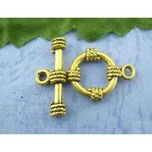  #70503 Antique Gold lead safe Pewter Clasp, 19x14mm 