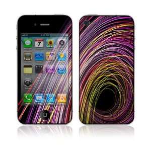   Apple iPhone 4 Skin Cover   Color Swirls Cell Phones & Accessories