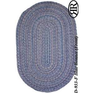   Collection Blue Bonnet Round Braided Area Rug 4.00.