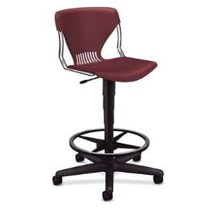     Olson Seating Lab/Task Shell Stool Armless Garnet