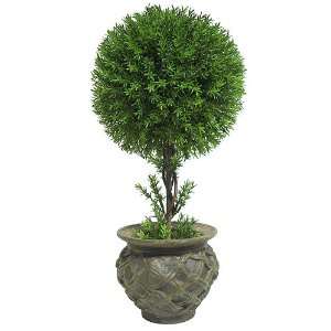   One Ball Artificial Potted Topiary Tree #LTP 700 17