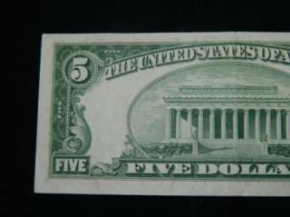 1934 D $5 Five Dollar Silver Certificate XF AU Lot #5XF  