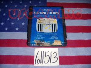 Tested Atari 2600 Game FISHING DERBY   Condition 4/10  