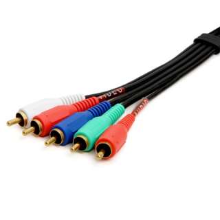75FT GOLD COMPONENT VIDEO CABLE AUDIO 5 RCA 75 FT LCD  