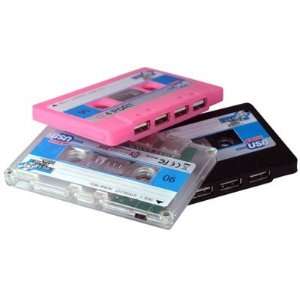  Novelty Gift Black Cassette Tape USB Hub