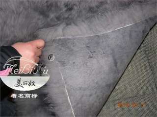 Gray Sheepskin Car Seat Covers Cover(No splicing)Pair  