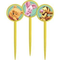   the Pooh Poohs Baby Days Baby Shower Party Cupcake Picks Pics  